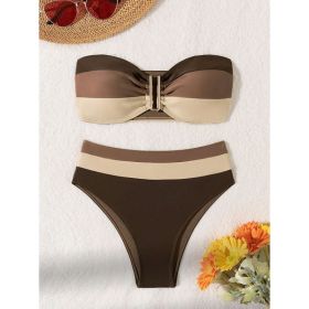 Women's Two-piece Casual Swimsuit P265-09 (Option: Design and color-L)